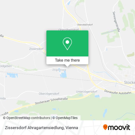 Zissersdorf Ahragartensiedlung map