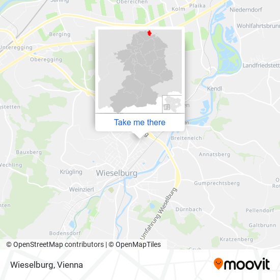 Wieselburg map