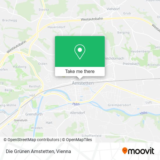 Die Grünen Amstetten map