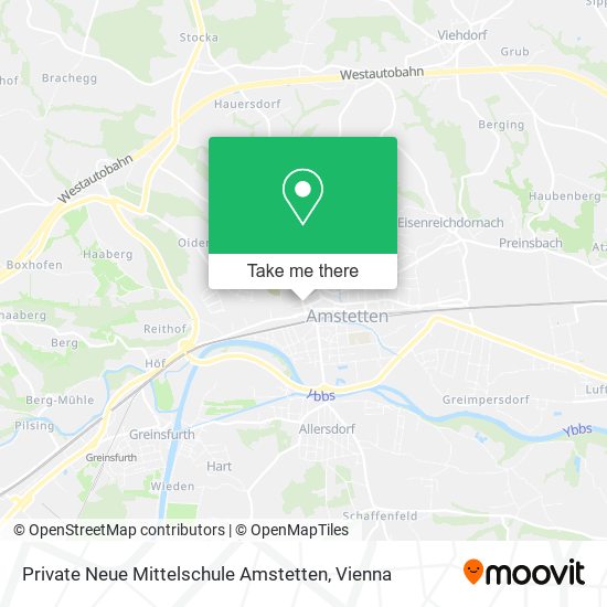 Private Neue Mittelschule Amstetten map