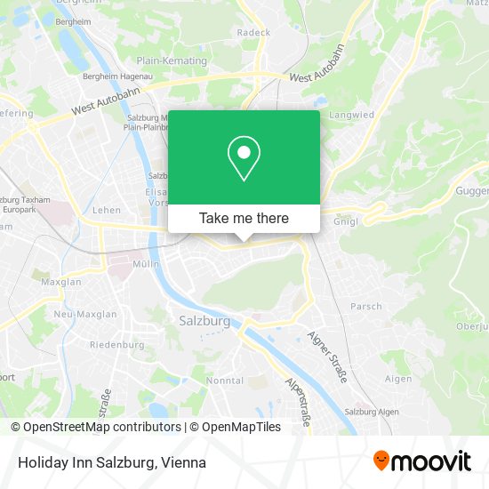 Holiday Inn Salzburg map