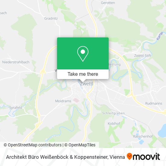 Architekt Büro Weißenböck & Koppensteiner map