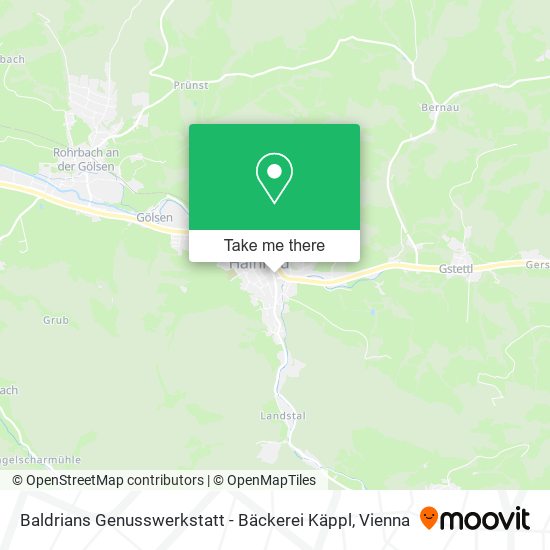 Baldrians Genusswerkstatt - Bäckerei Käppl map