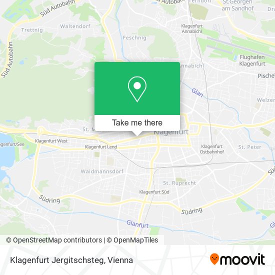 Klagenfurt Jergitschsteg map