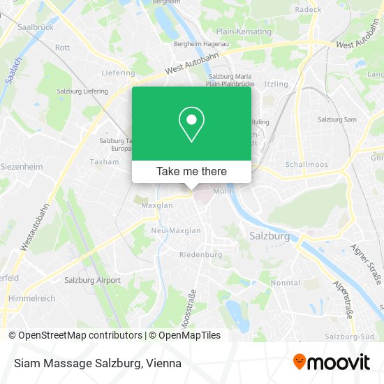 Siam Massage Salzburg map