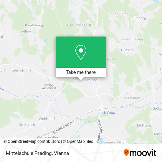 Mittelschule Preding map