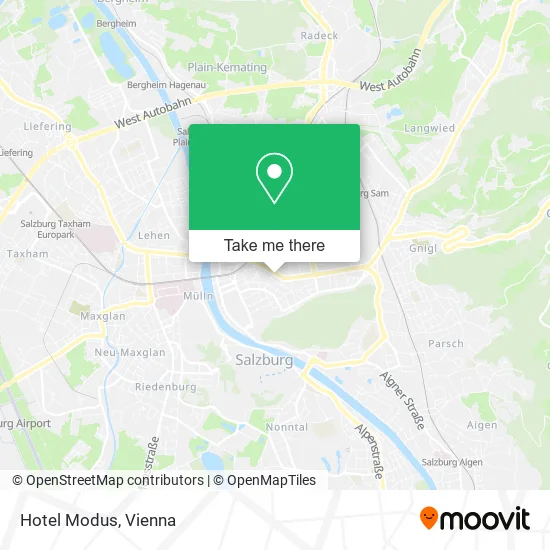 Hotel Modus map