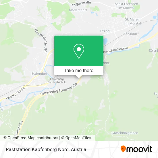 Raststation Kapfenberg Nord map