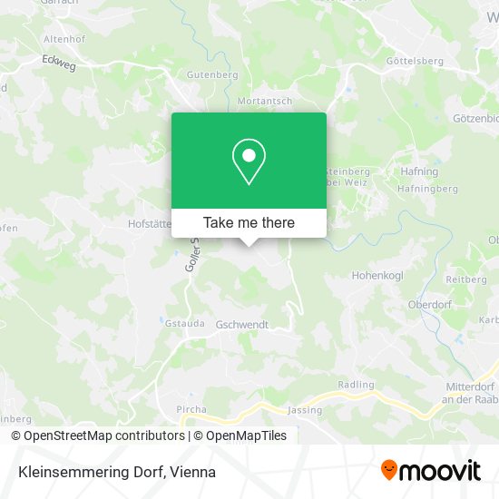 Kleinsemmering Dorf map