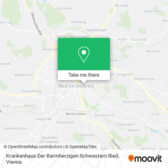 Krankenhaus Der Barmherzigen Schwestern Ried map