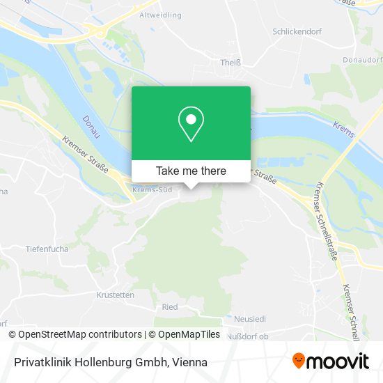 Privatklinik Hollenburg Gmbh map