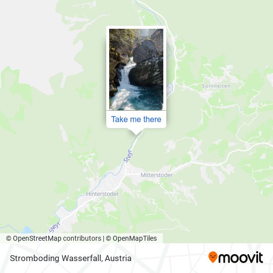 Stromboding Wasserfall map