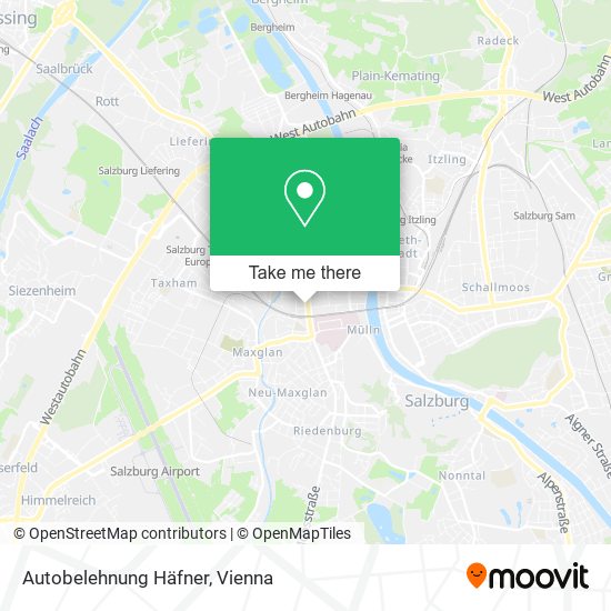 Autobelehnung Häfner map