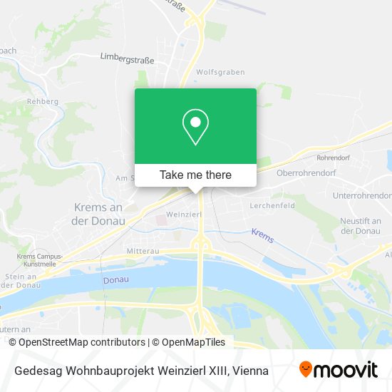 Gedesag Wohnbauprojekt Weinzierl XIII map