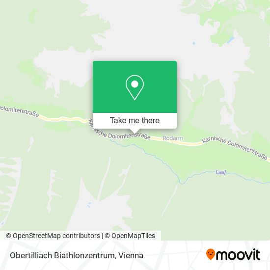 Obertilliach Biathlonzentrum map