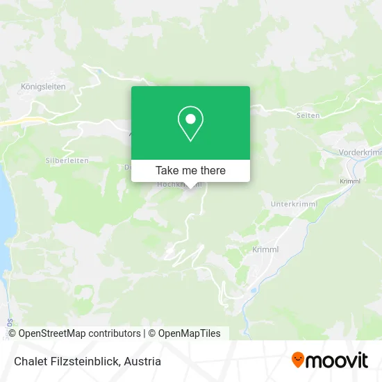 Chalet Filzsteinblick map