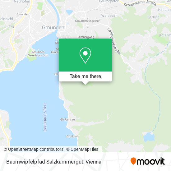 Baumwipfelpfad Salzkammergut map