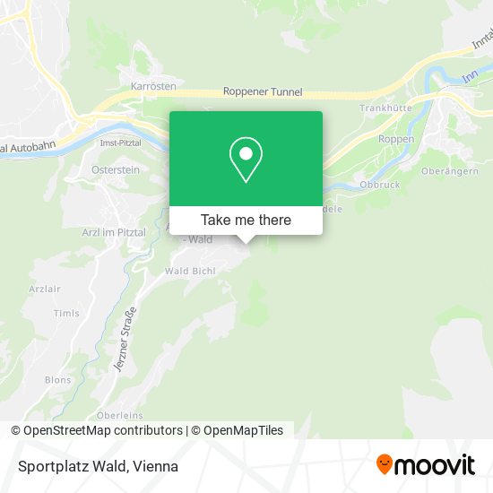 Sportplatz Wald map