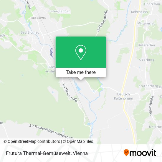 Frutura Thermal-Gemüsewelt map