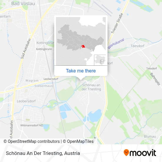 Schönau An Der Triesting map