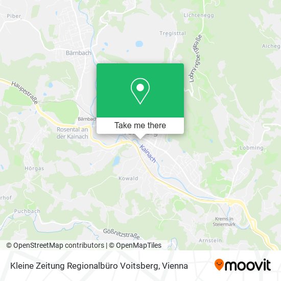 Kleine Zeitung Regionalbüro Voitsberg map