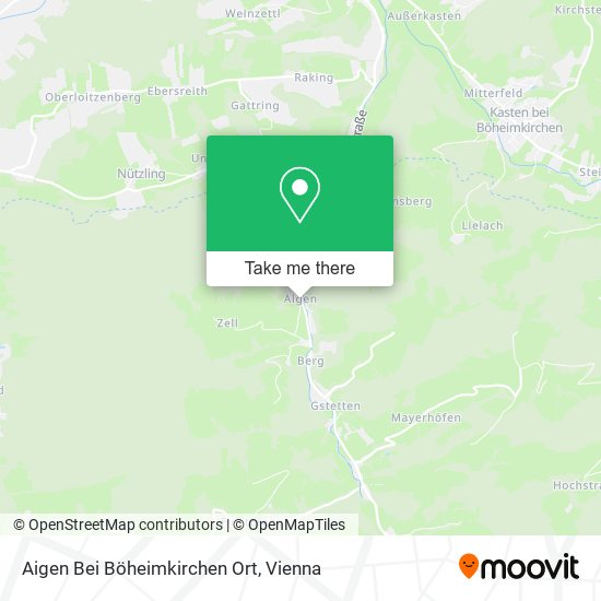 Aigen Bei Böheimkirchen Ort map