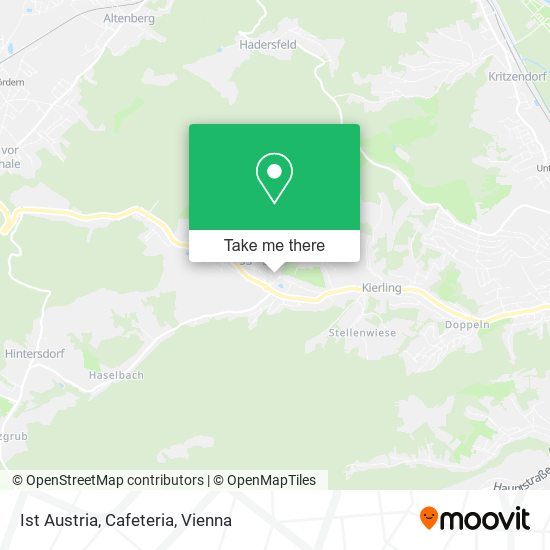 Ist Austria, Cafeteria map