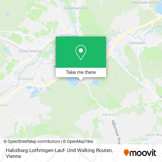 Habsburg-Lothringen-Lauf- Und Walking Routen map