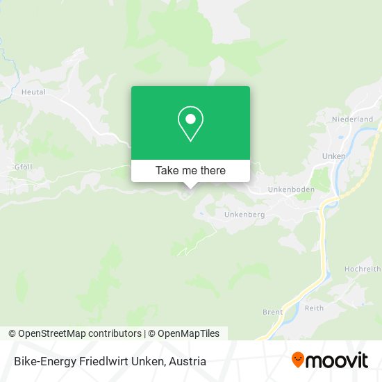 Bike-Energy Friedlwirt Unken map