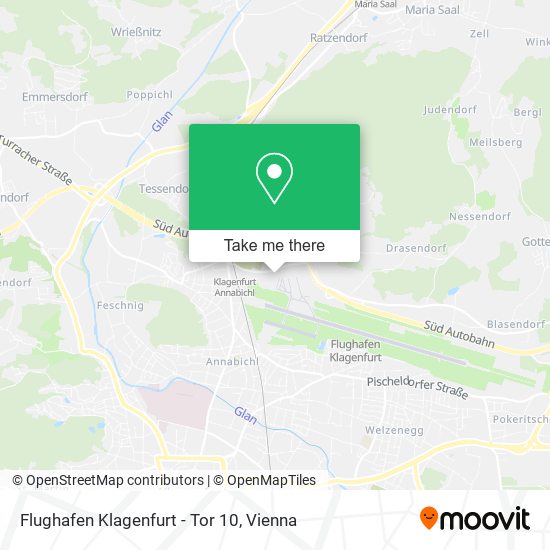 Flughafen Klagenfurt - Tor 10 map