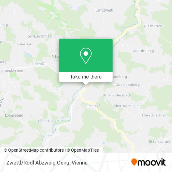 Zwettl/Rodl Abzweig Geng map