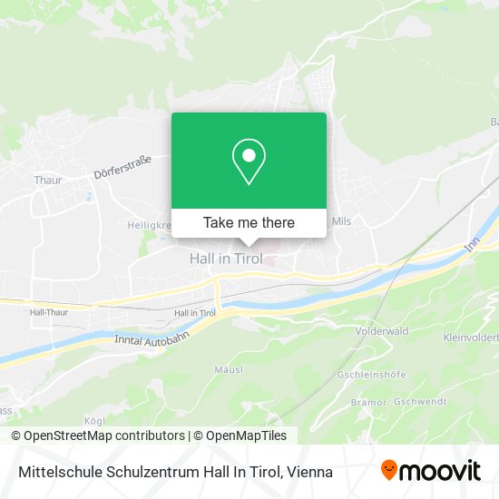 Mittelschule Schulzentrum Hall In Tirol map