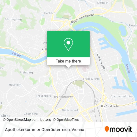 Apothekerkammer Oberösterreich map