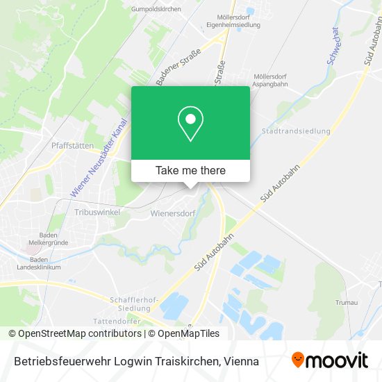 Betriebsfeuerwehr Logwin Traiskirchen map