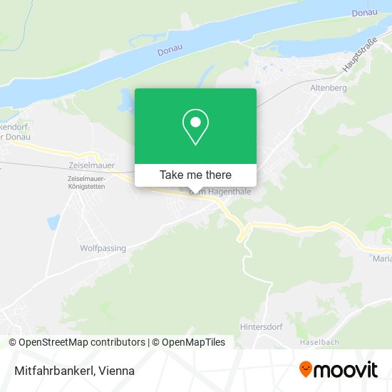 Mitfahrbankerl map