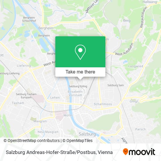 Salzburg Andreas-Hofer-Straße / Postbus map