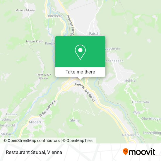 Restaurant Stubai map