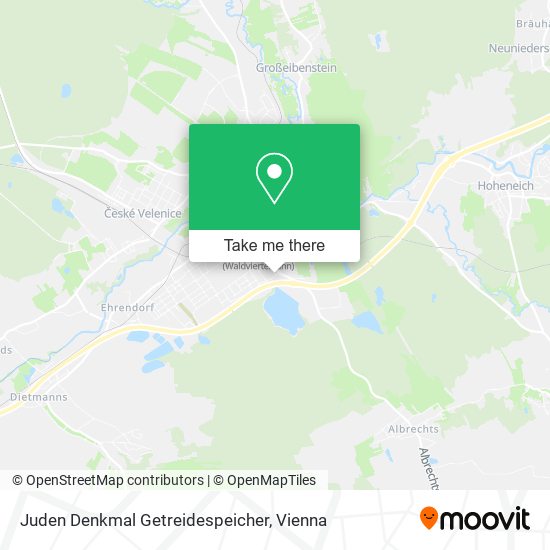 Juden Denkmal Getreidespeicher map