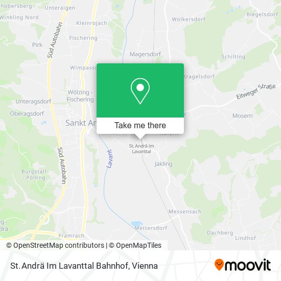 St. Andrä Im Lavanttal Bahnhof map