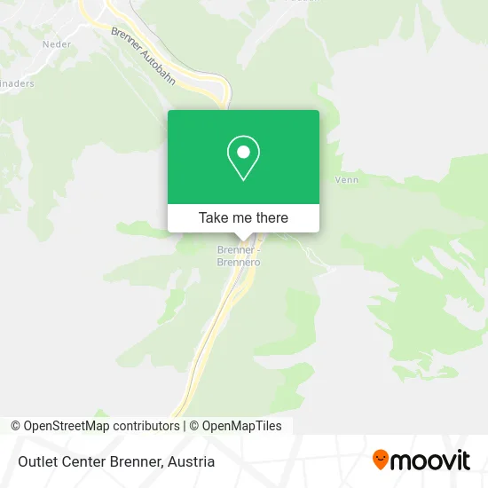 Outlet Center Brenner map