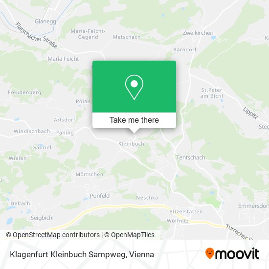 Klagenfurt Kleinbuch Sampweg map