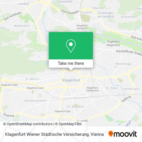 Klagenfurt Wiener Städtische Versicherung map