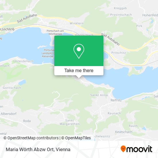 Maria Wörth Abzw Ort map