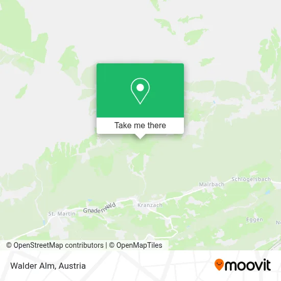 Walder Alm map