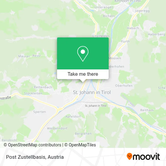 Post Zustellbasis map