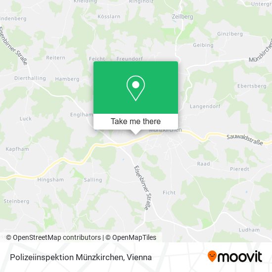 Polizeiinspektion Münzkirchen map