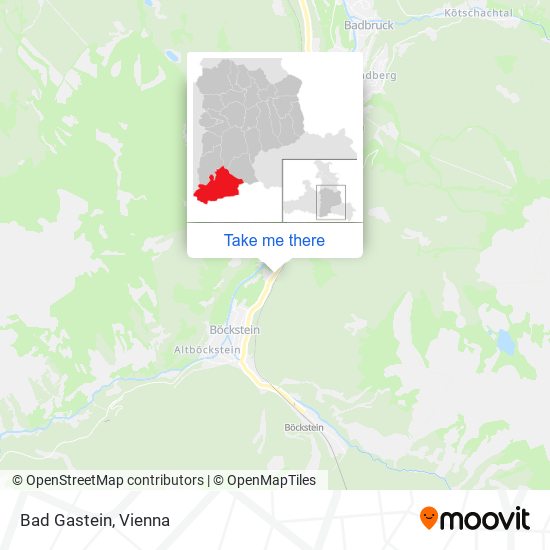 Bad Gastein map