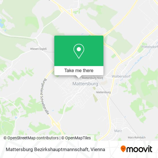 Mattersburg Bezirkshauptmannschaft map