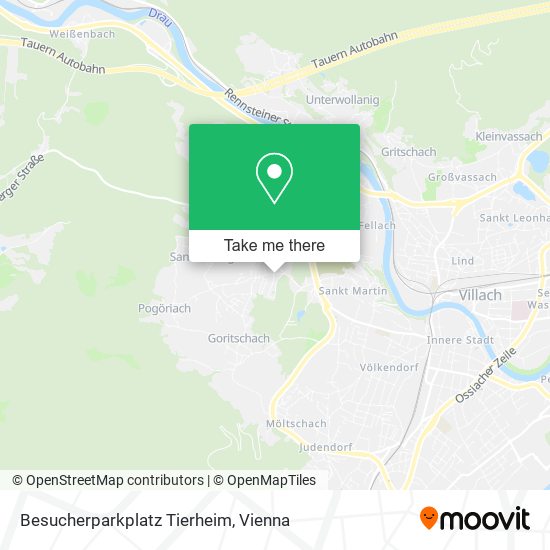 Besucherparkplatz Tierheim map