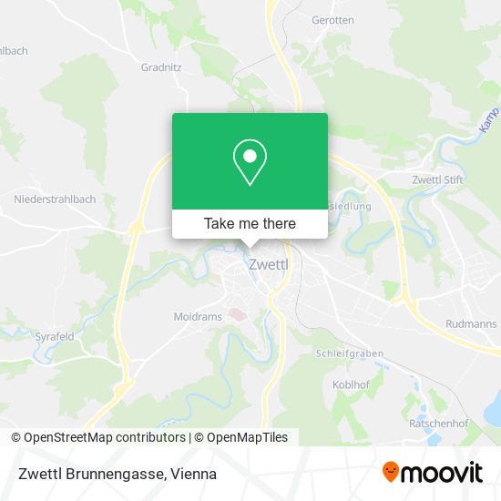 Zwettl Brunnengasse map